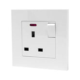13A 1-Gang Switched Socket White